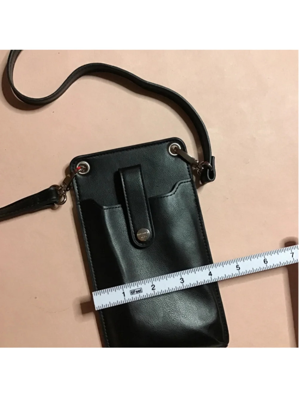 Madden Girl Black Phone Case Crossbody Purse Bag Steve Madden